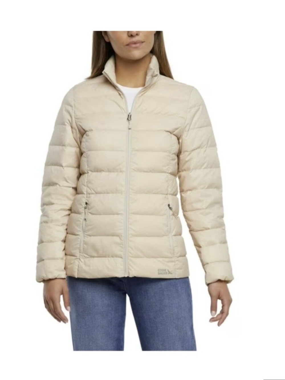 Eddie Bauer Women's Down Packable Jacket XL NWT Cream